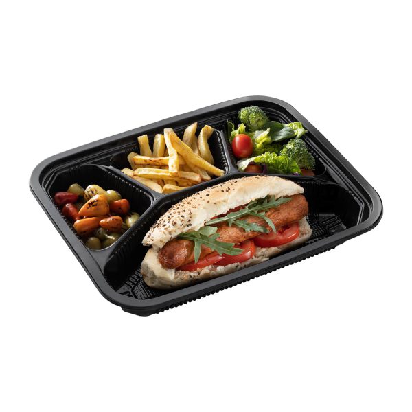 خرید ظرف یکبار مصرف چهار خانه کد 401