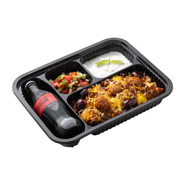 خرید ظرف یکبار مصرف چهار خانه کد 404