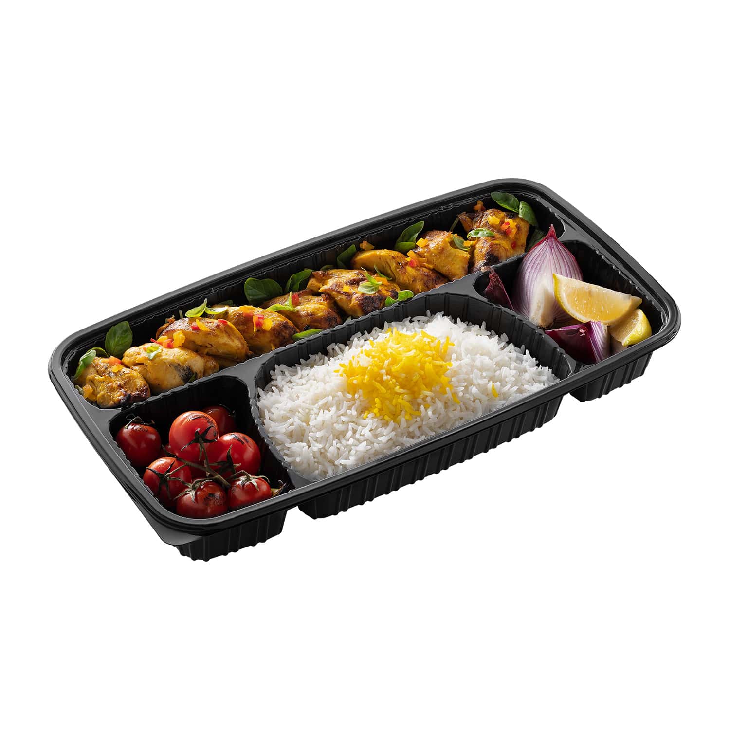 خرید ظرف یکبار مصرف چهار خانه کد 8004