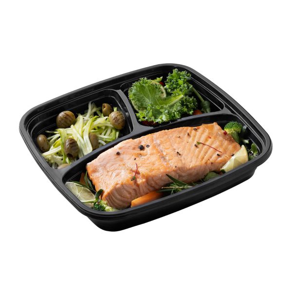 خرید ظرف یکبار مصرف سه خانه کد 253