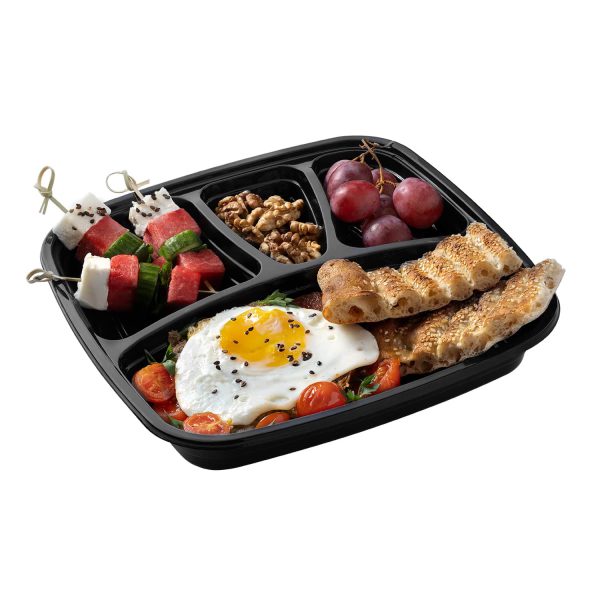 خرید ظرف یکبار مصرف چهار خانه کد 254