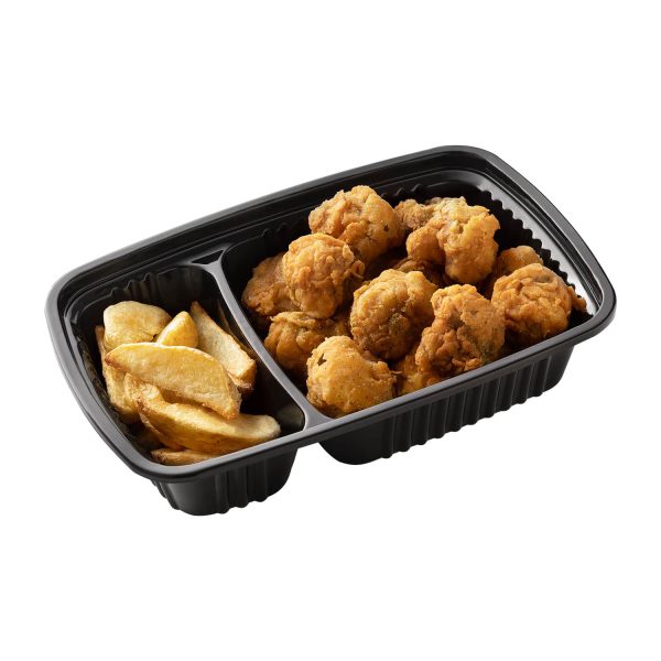 ظرف یکبار مصرف دو خانه L12