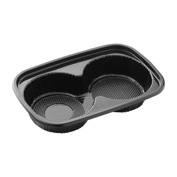 ظرف یکبار مصرف دو خانه کد L2